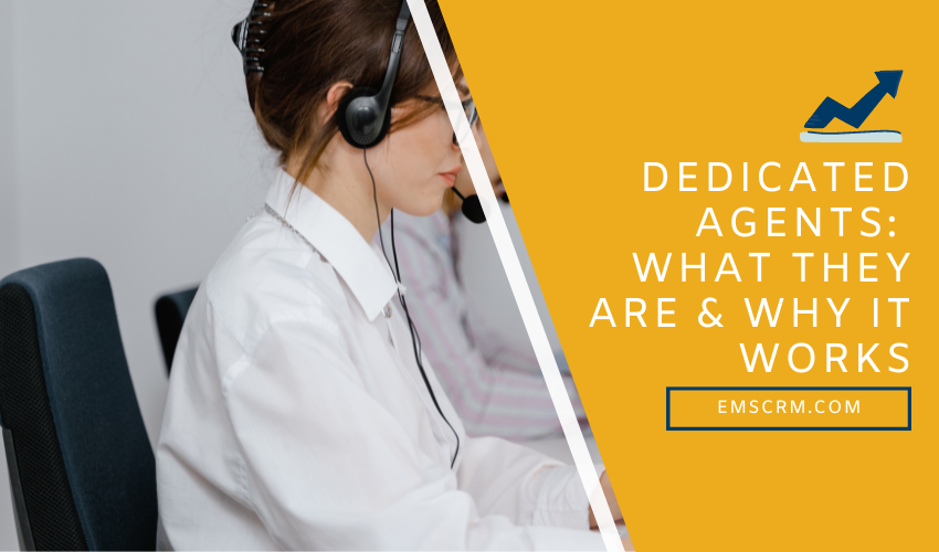 Dedicated Agents: What They Are and Why it Works - with a lady at her desk call center