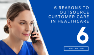 6 Reasons to Outsource Customer Care in Healthcare and a lady on the phone